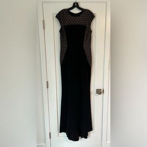 Carmen Marc Valvo Column Full Length Gown